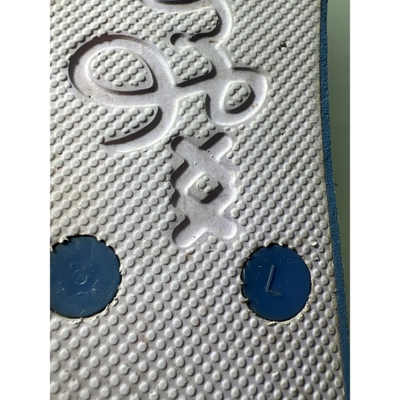 Lily Pulitzer Colorful Flip Flops with Blue Straps - Picture 3 of 3